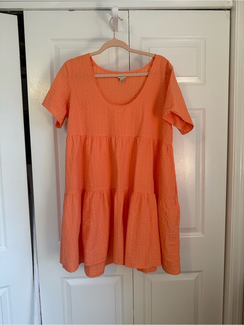 a new day Orange Tiered Mini Dress